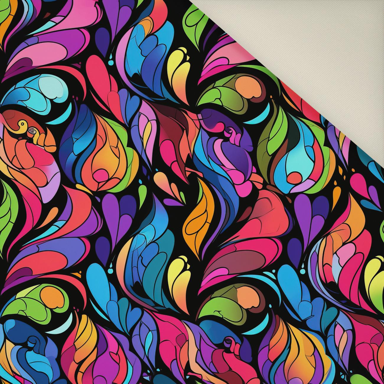 COLORFUL ABSTRACT- Upholstery velour 
