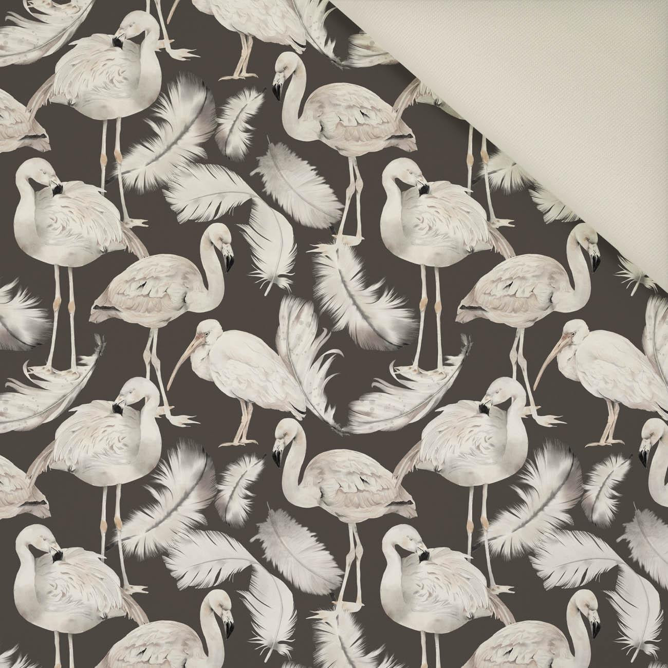 WHITE BIRDS- Upholstery velour 