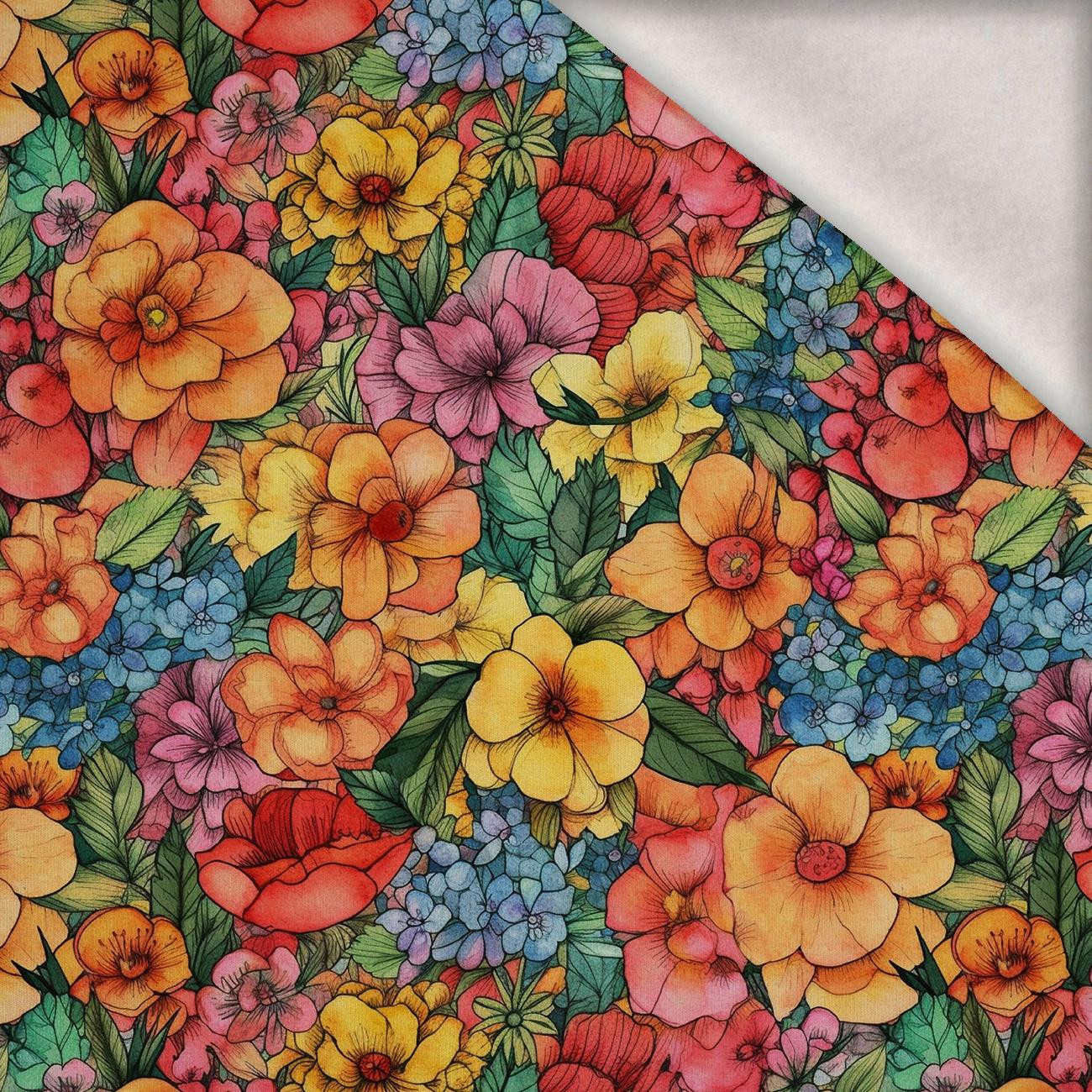 FLOWERS WZ.44 - brushed knitwear with elastane ITY FLOWERS WZ.44 - brushed knitwear with elastane ITY