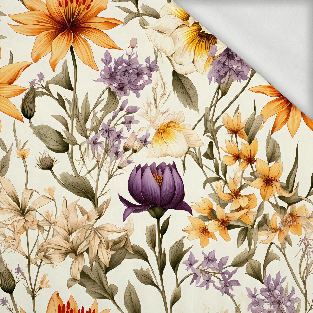 FLOWERS wz.5 - looped knit fabric