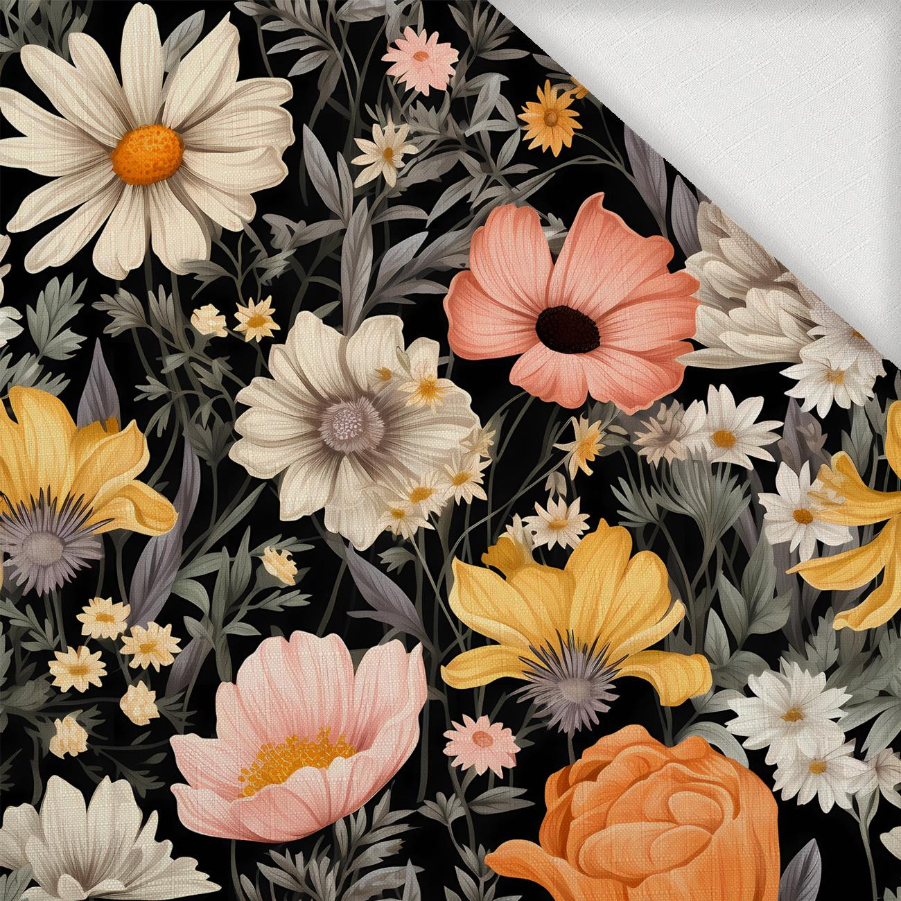 FLOWERS wz.6 - Woven Fabric for tablecloths