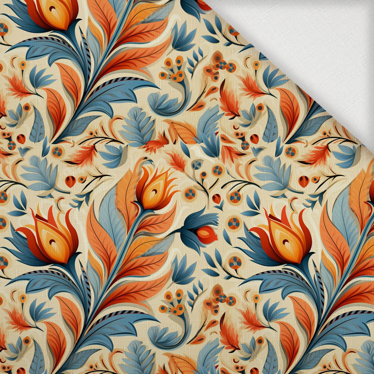 Folk Art wz.10 - Woven Fabric for tablecloths