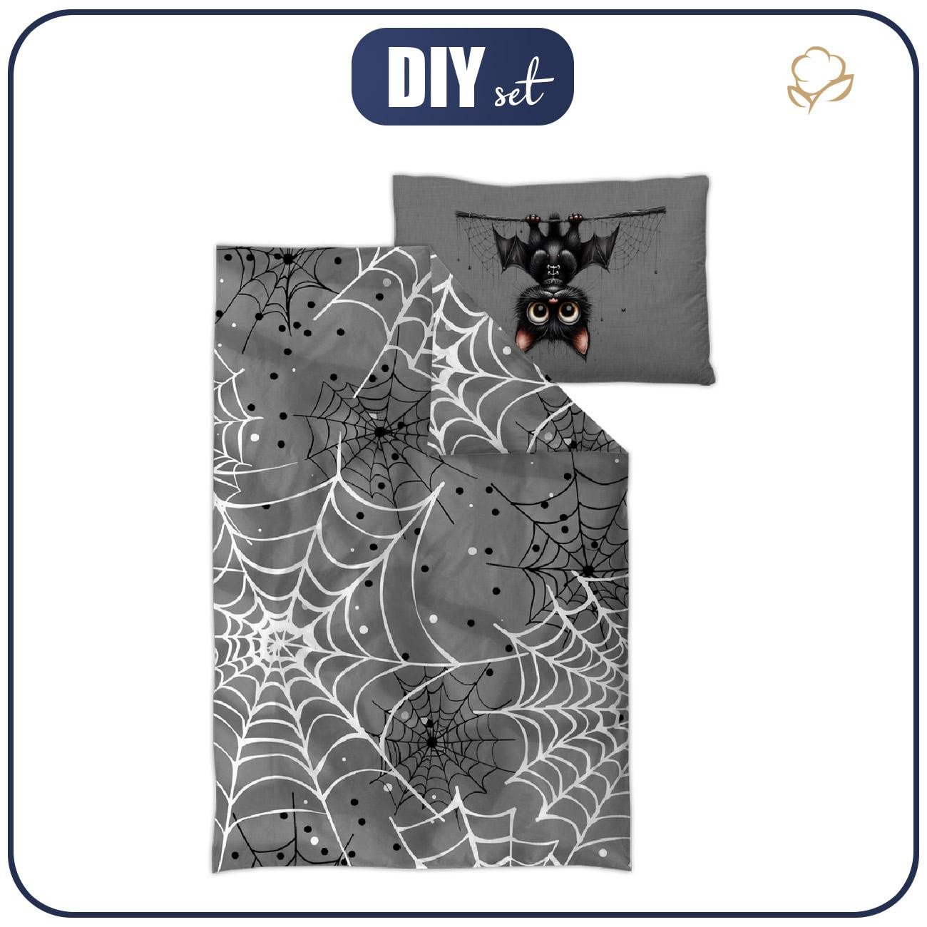 KIDS BEDDING - HALLOWEEN CAT pat. 3 - sewing set