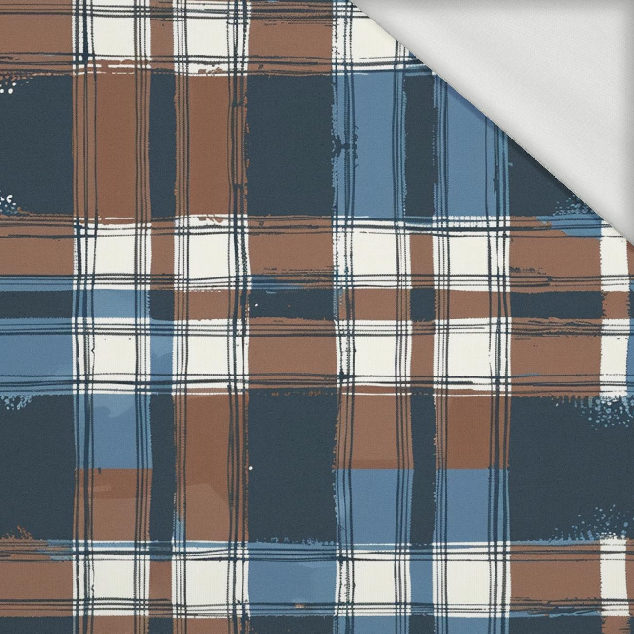 CHECK / Mocha Mousse  - looped knit fabric