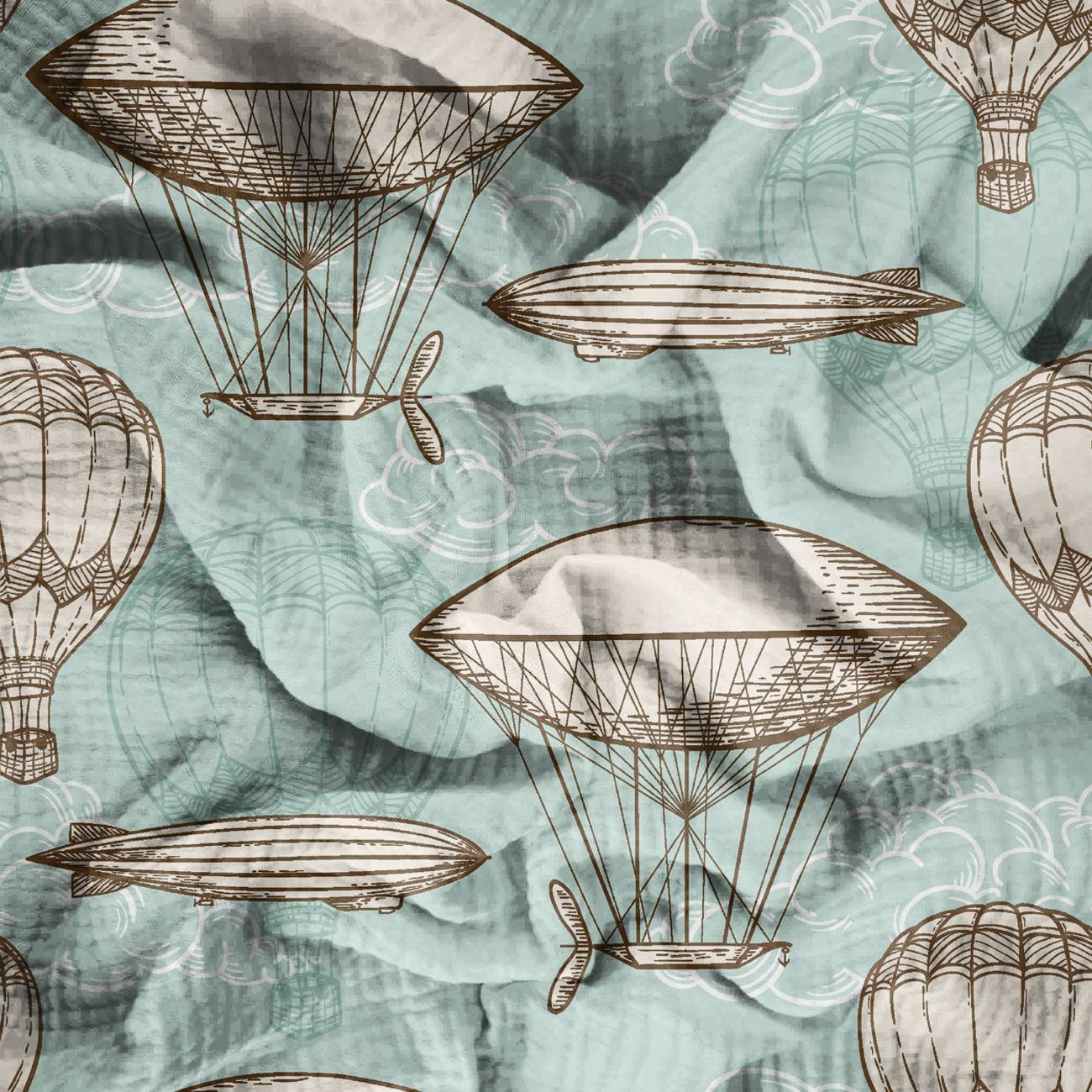HOT AIR BALLOONS  - Cotton muslin