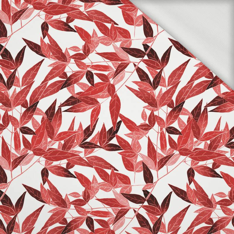50CM LEAVES pat. 7 (red) - looped knit fabric