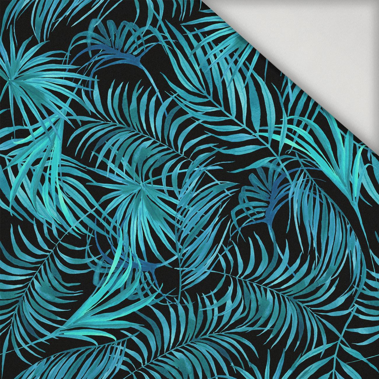 PALM LEAVES pat. 5 / black - lycra 300g