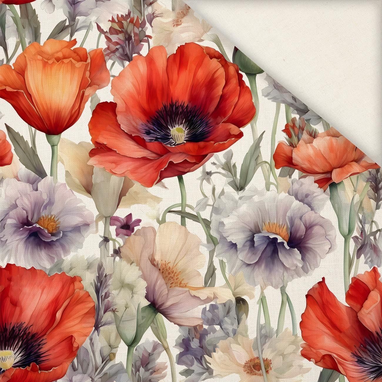 POPPIES pat. 5 - Linen 100%