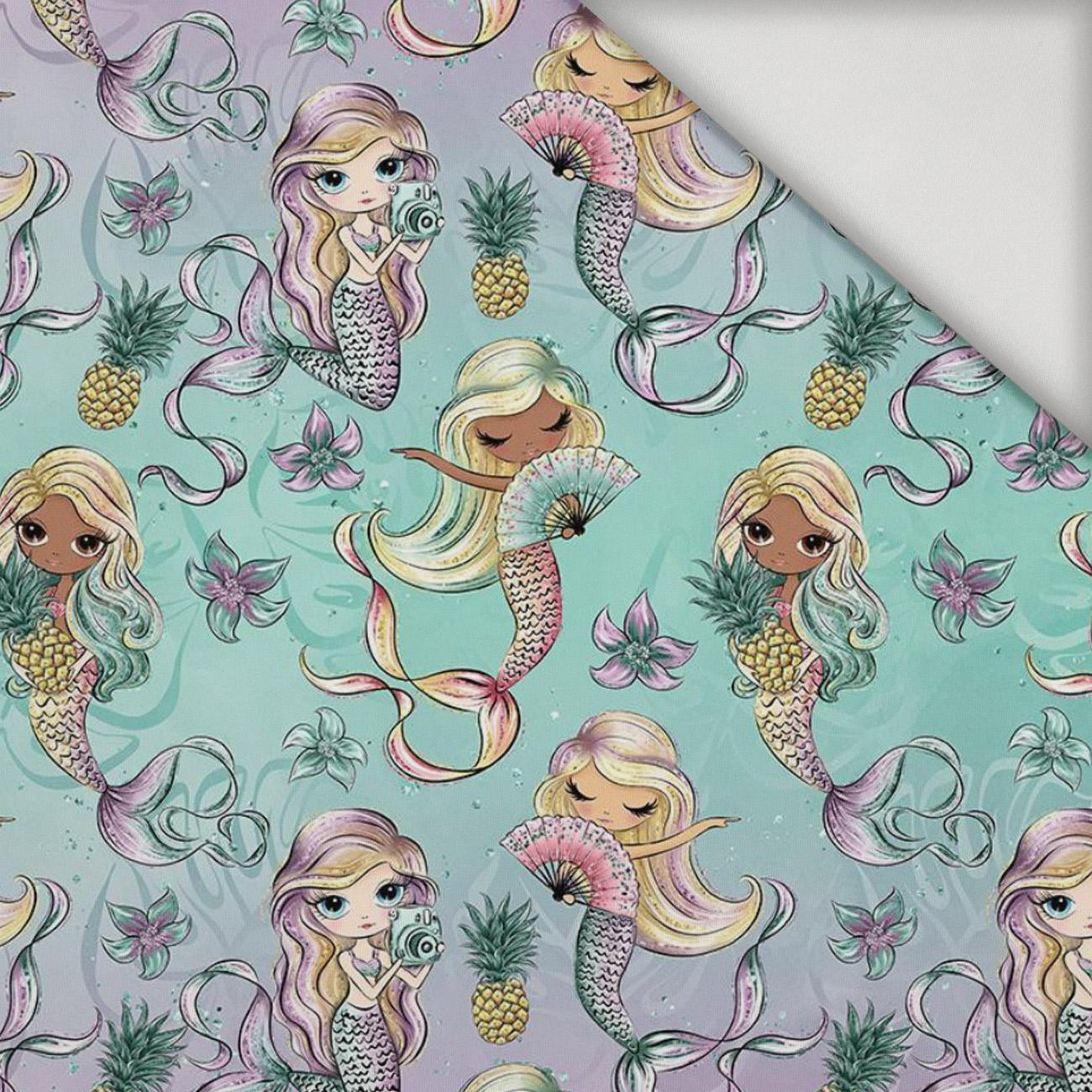 MERMAIDS AND PINEAPPLES - lycra 300g