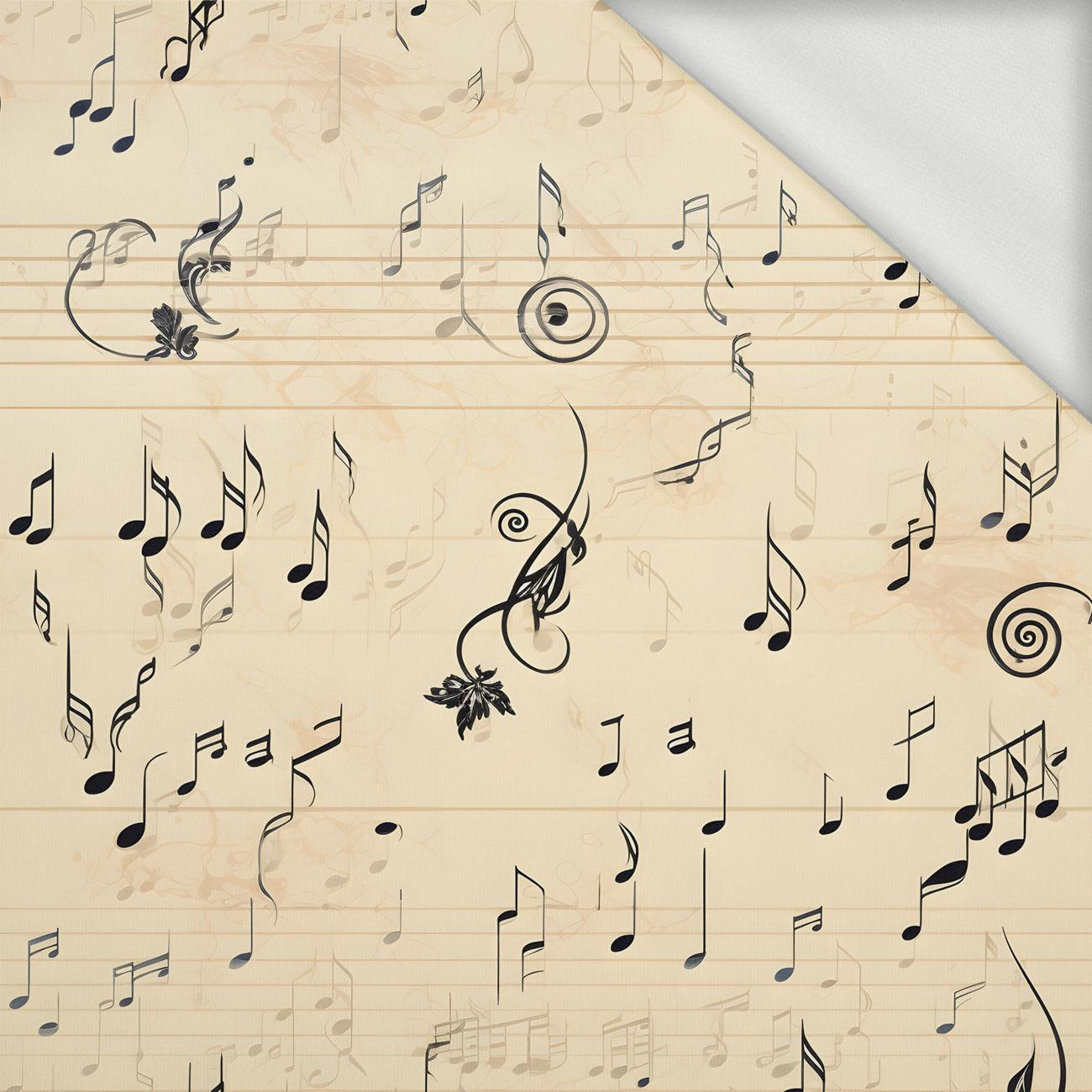 MUSIC NOTES PAT. 2 - looped knit fabric