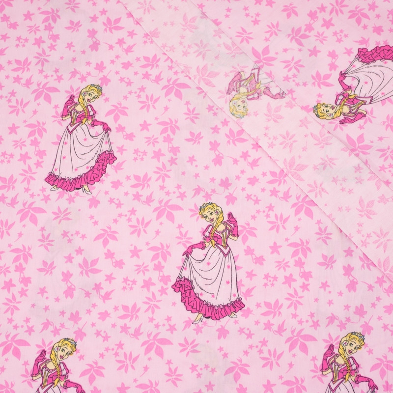 CINDERELLA / pale pink - Cotton woven fabric