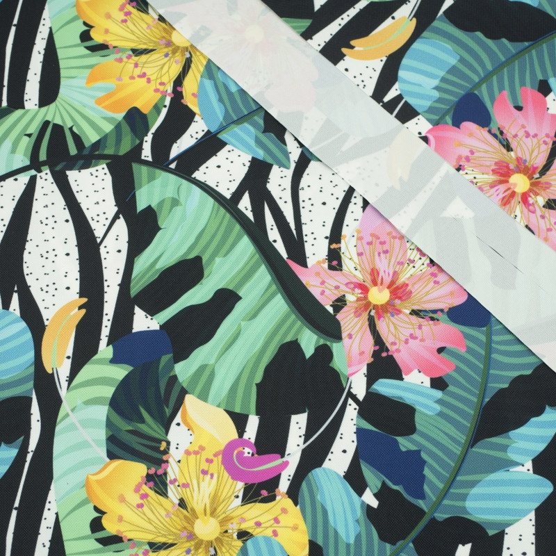 TROPICAL LILIES - Waterproof woven fabric