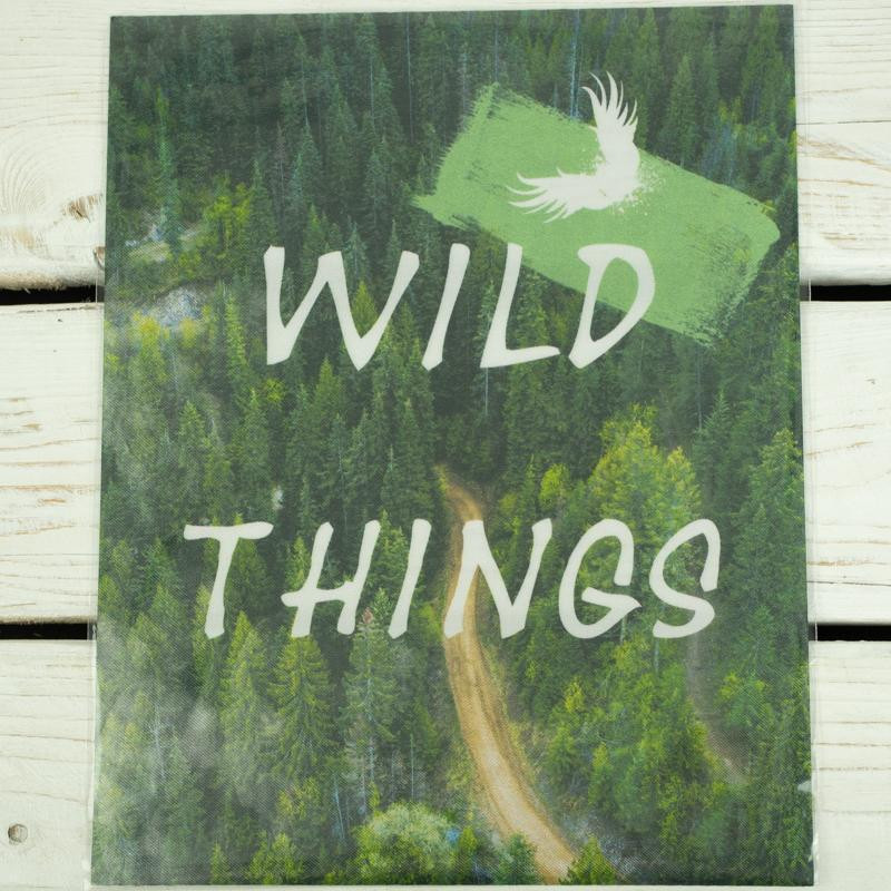 Applique panel 19x24 cm - WILD THINGS