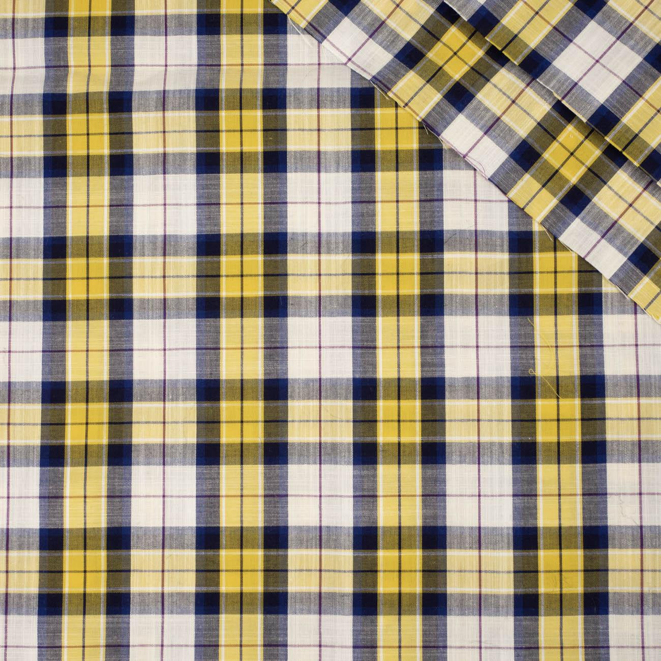 COLORFUL CHECK - Cotton woven fabric