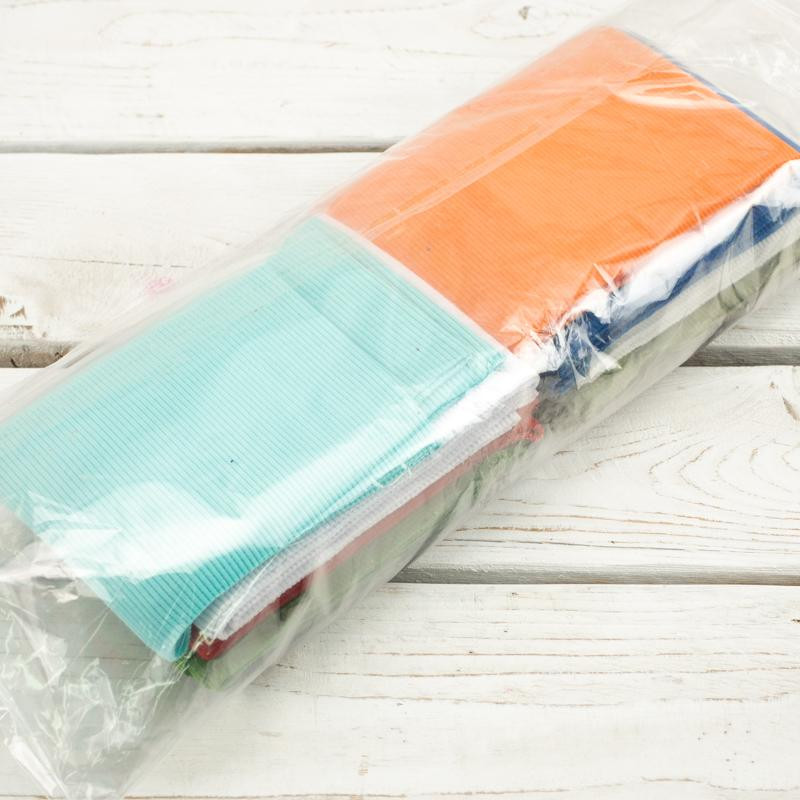 Elastic fabric bag - Ribbed 
