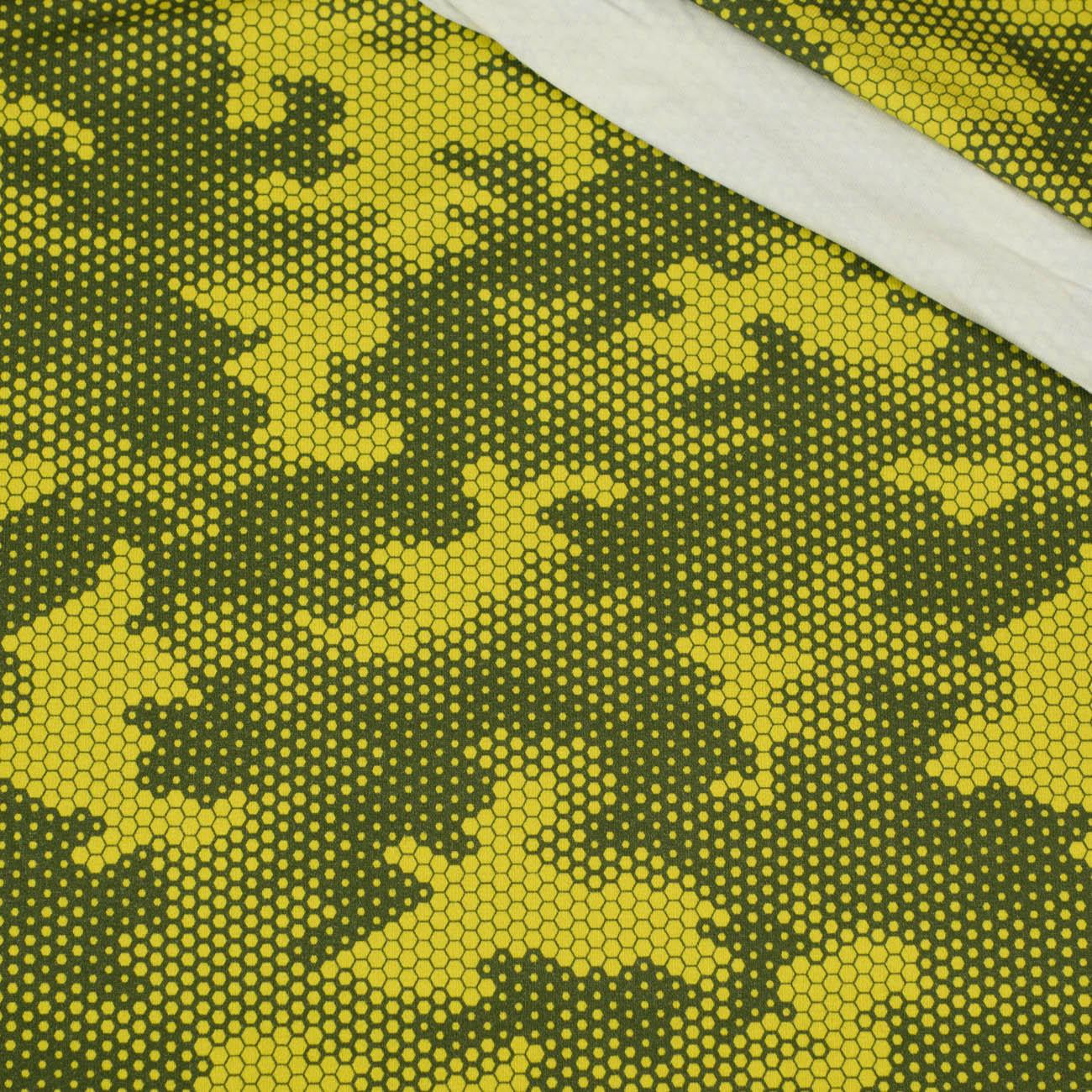 MORO HONEYCOMB / yellow - single jersey 