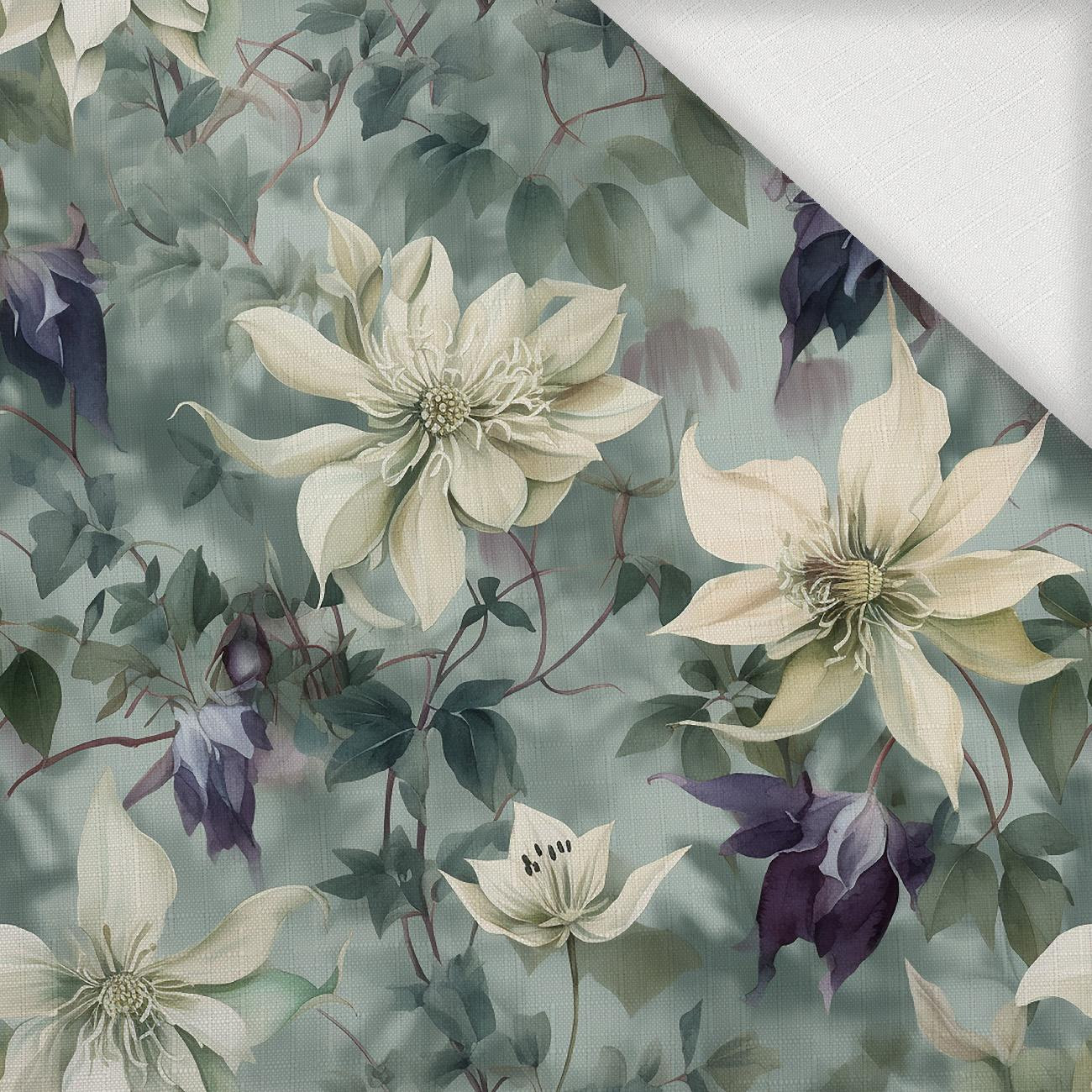 PASTEL FLOWERS WZ.4 - Woven Fabric for tablecloths