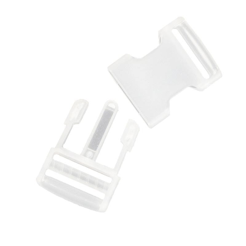 Plastic Side release Buckle 25mm - transparent - Buckles and