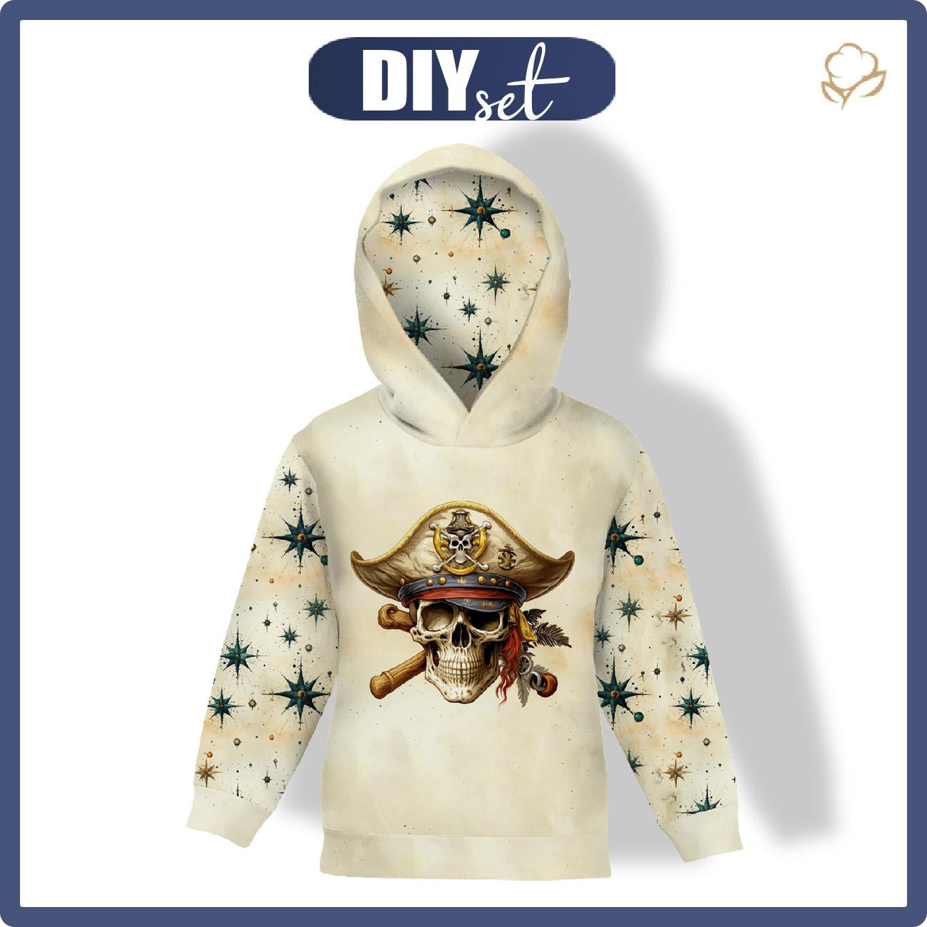 KID'S HOODIE (ALEX) - pirat  - sewing set