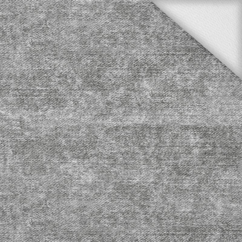VINTAGE LOOK JEANS / grey - looped knit 