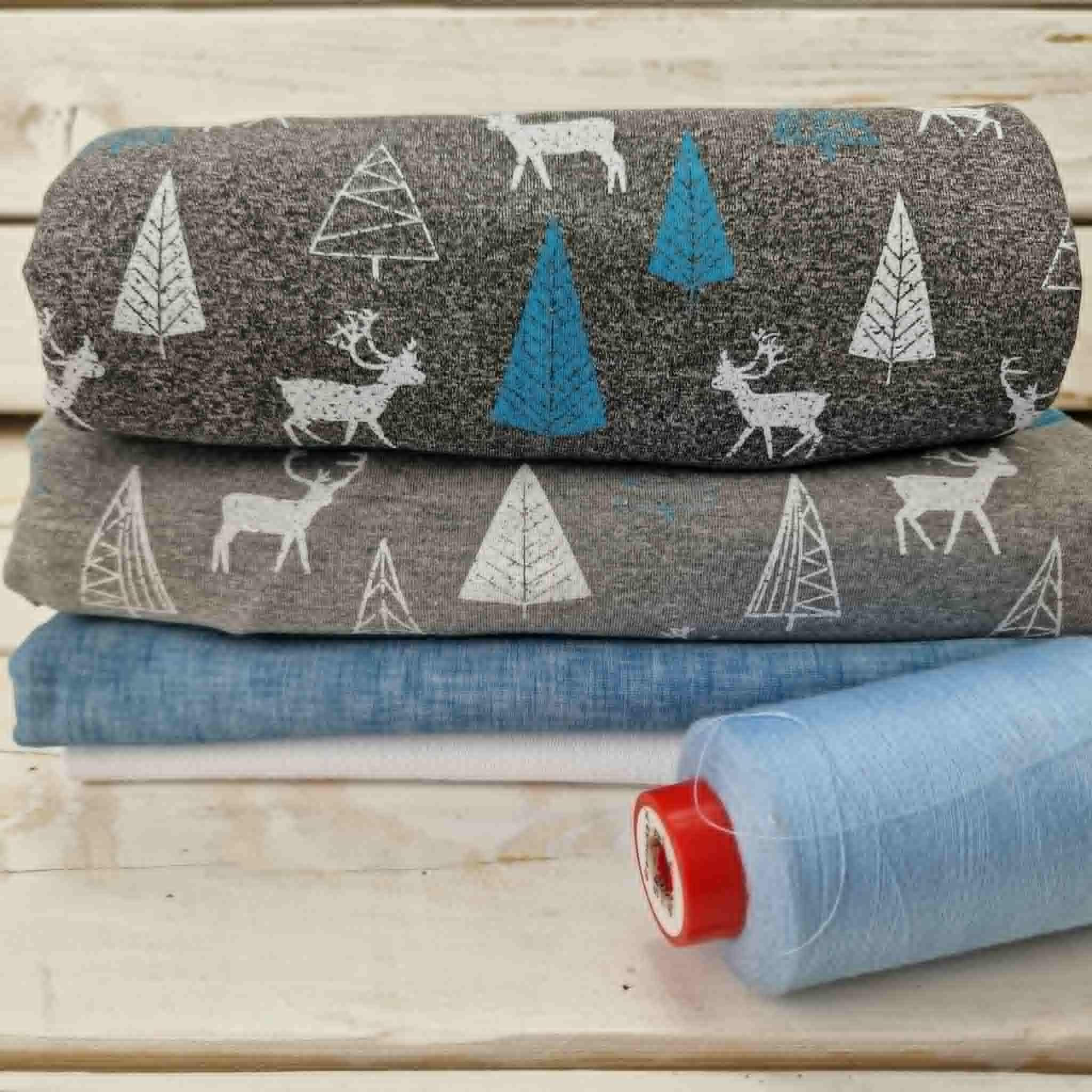 Fabric bundle PAT. 33 - looped knit fabric