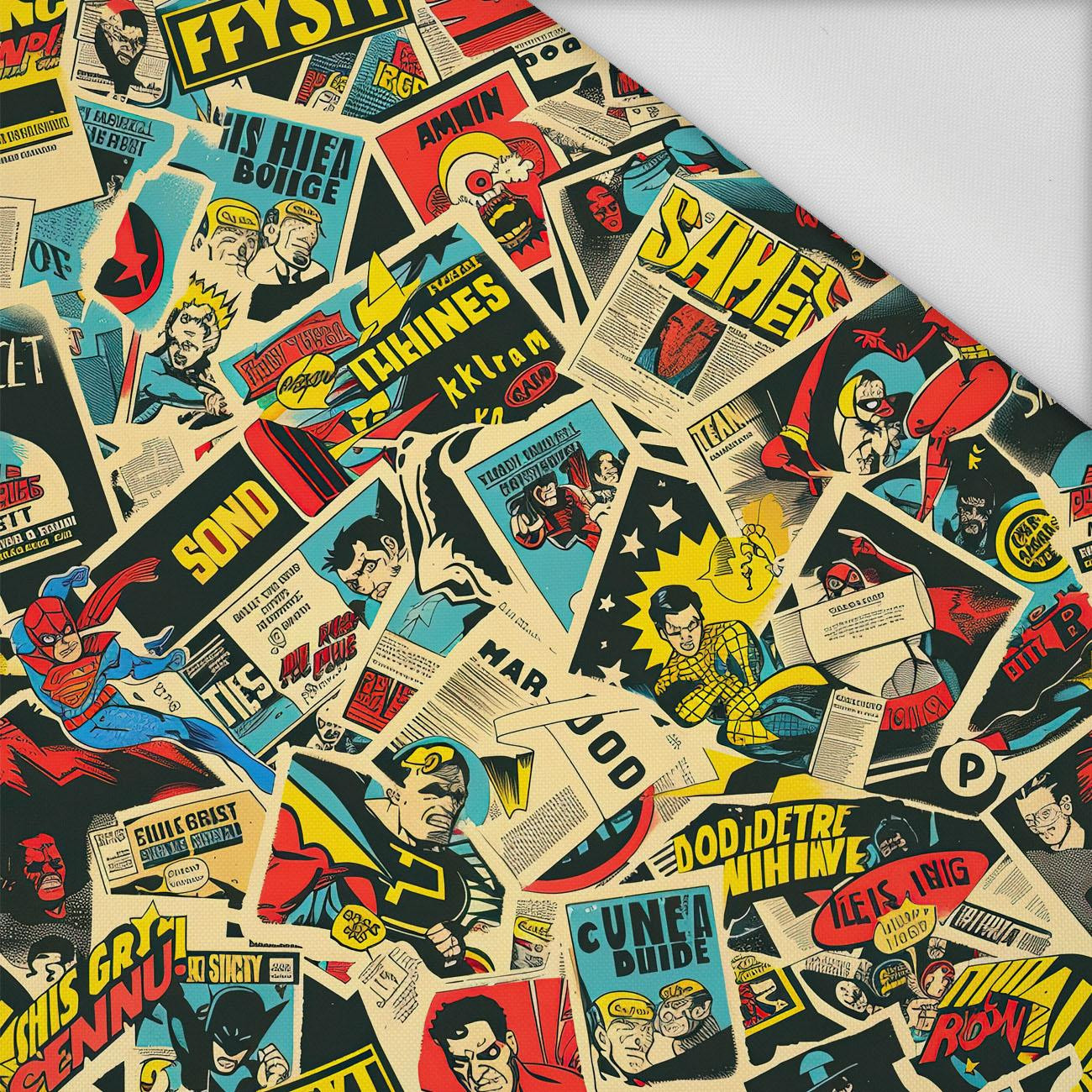 RETRO COMICS PAT.8 - Waterproof woven fabric