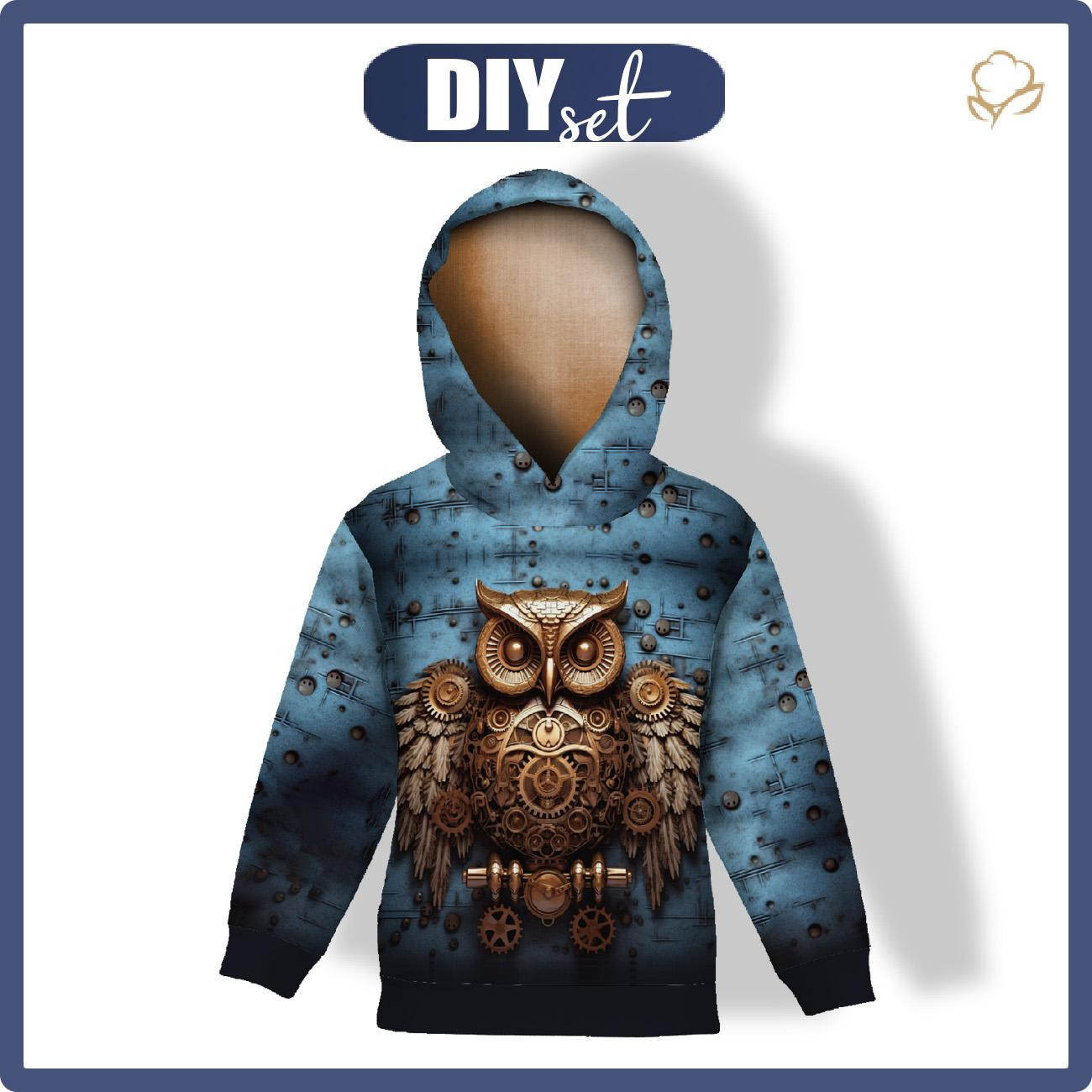KID'S HOODIE (ALEX) - OWL wz.1  - sewing set