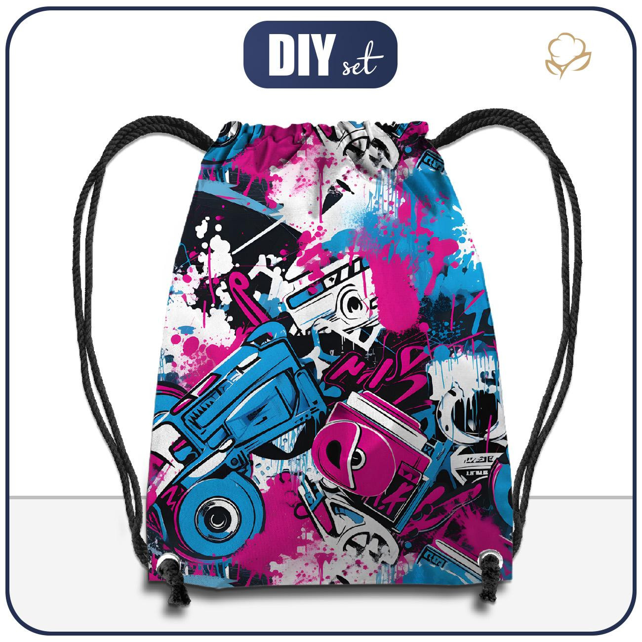 GYM BAG - STREET GRAFFITI WZ.4 - sewing set