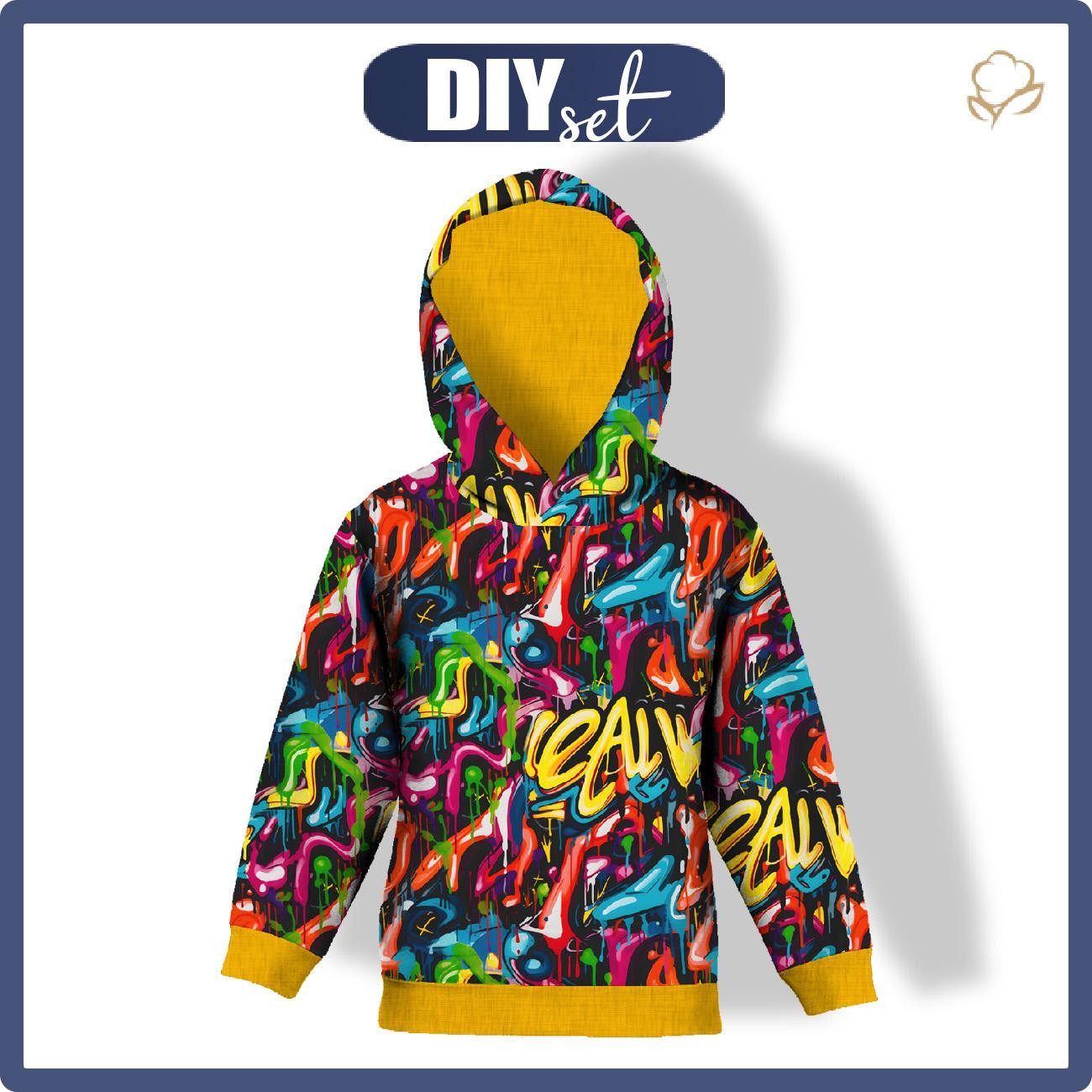 KID'S HOODIE (ALEX) -  STREET GRAFFITI WZ.7 - sewing set