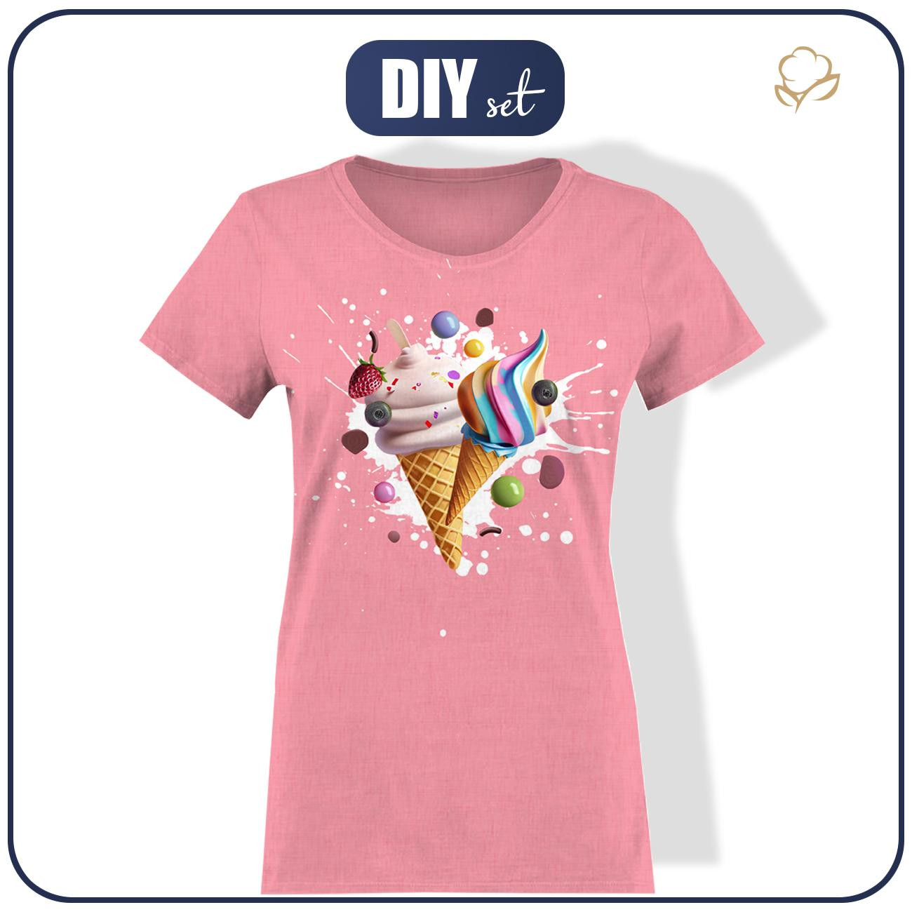 WOMEN’S T-SHIRT - SWEETS pat.16  - sewing set