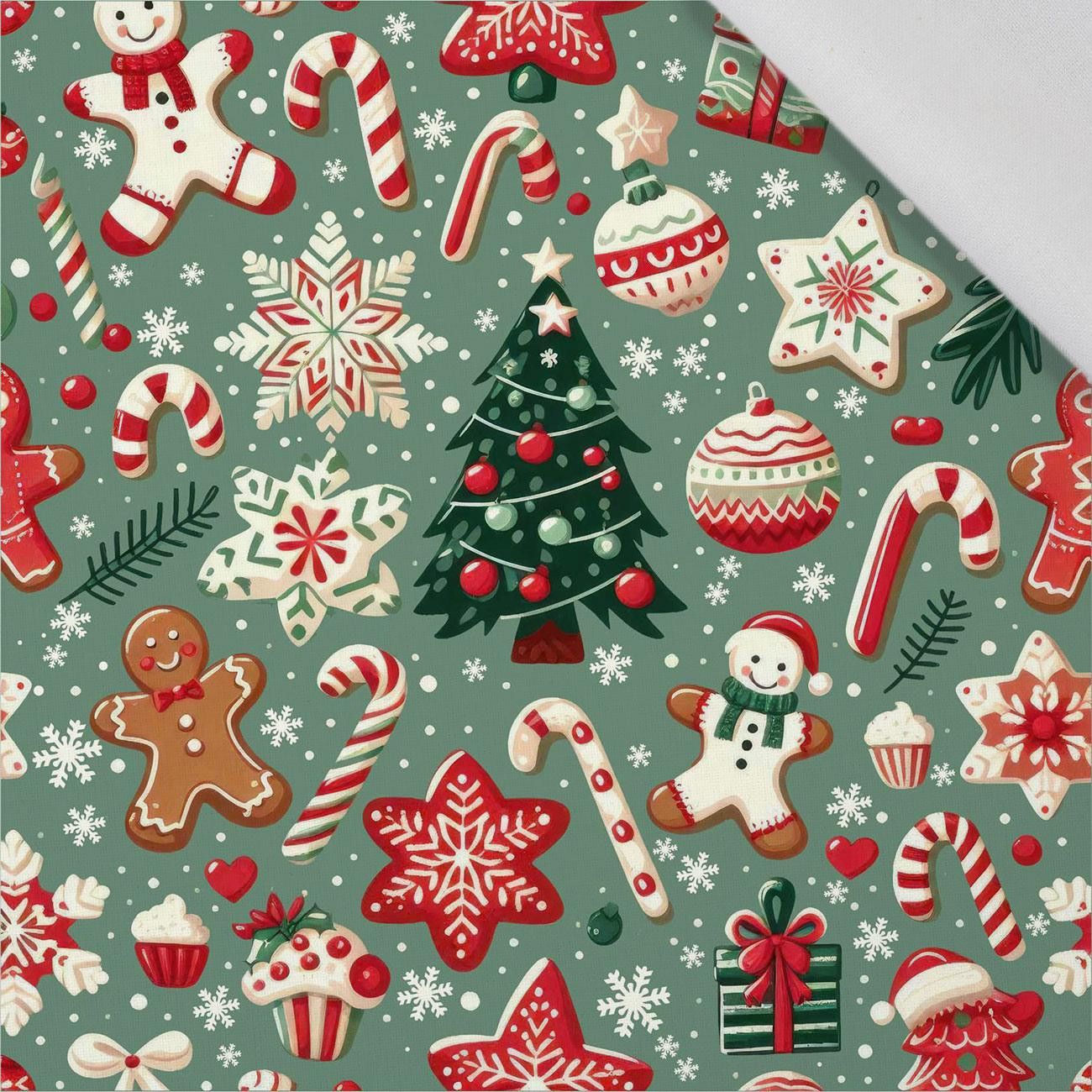 HAPPY CHRISTMAS WZ. 10 - Cotton woven fabric