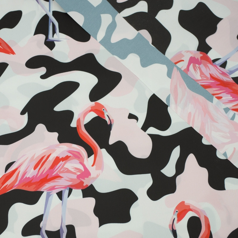 CAMOUFLAGE FLAMINGOS - Nylon fabric