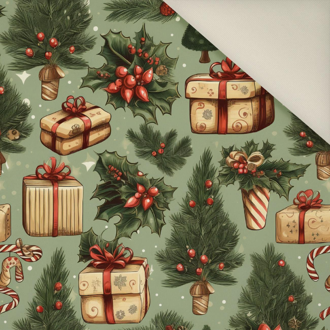 Vintage Christmas wz.13- Upholstery velour 