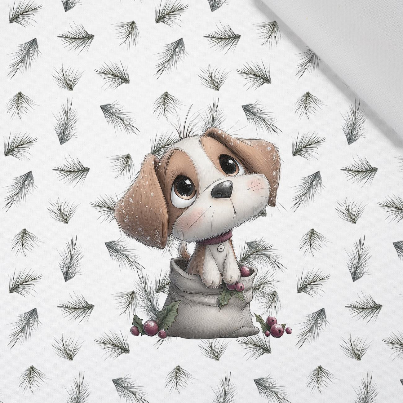 WINTER ANIMALS wz.20 - panel (60cm x 50cm)  Cotton woven fabric