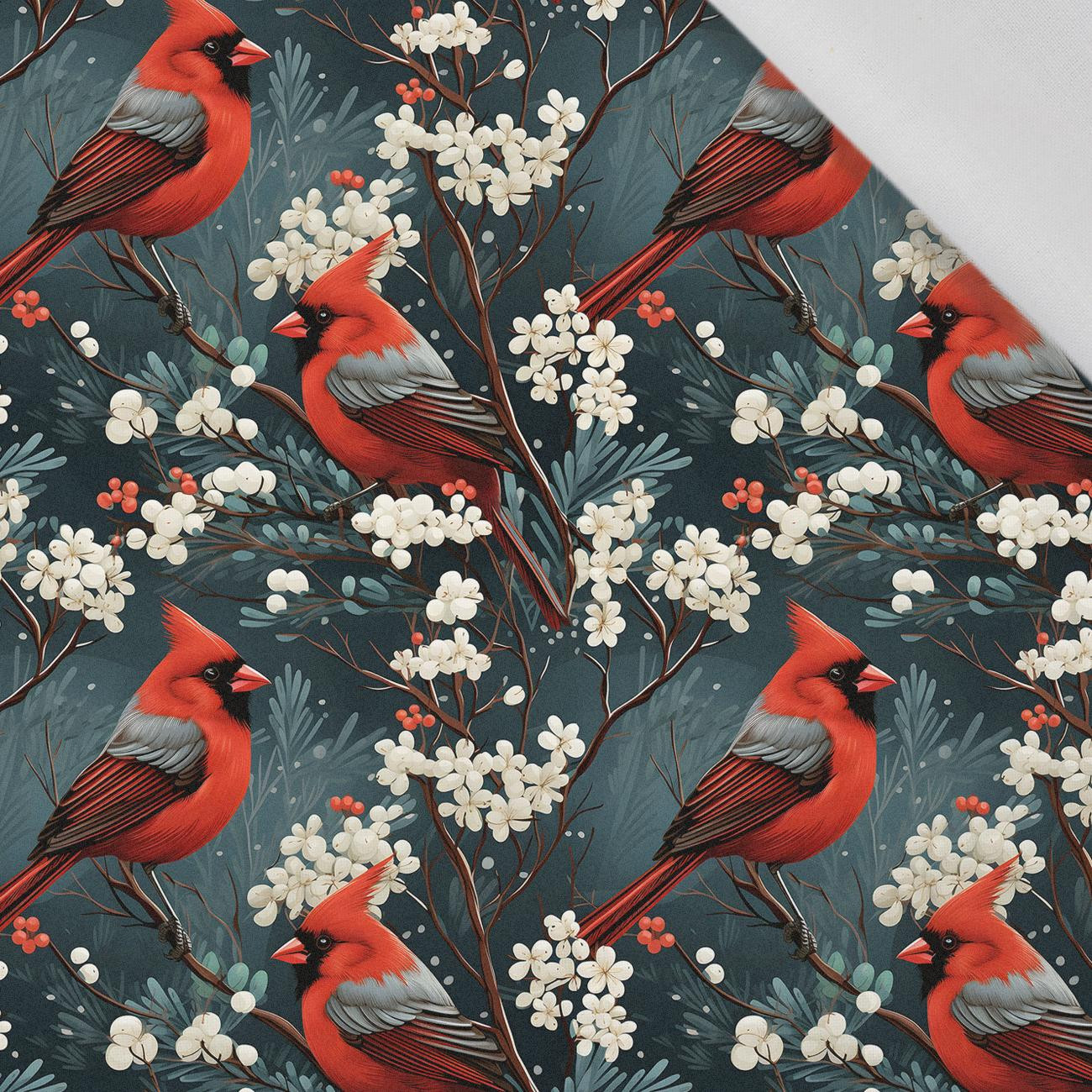 WINTER FLOWERS WZ.16 - Cotton woven fabric