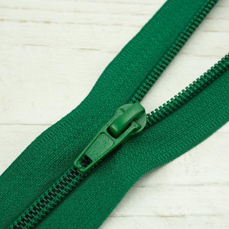 Coil zipper 30cm Open-end - green