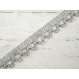 Elastic lace band 16mm - grey