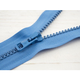 Plastic Zipper 5mm open-end 60cm -  Mutes blue B-26