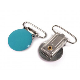 Metal clasp for braces - turquoise