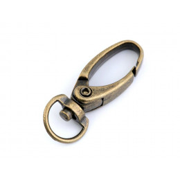 Metal Snap Hook width 10 mm -  brass