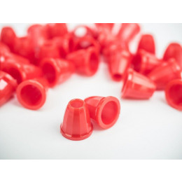 Plastic Cord Ends 11mm - RED