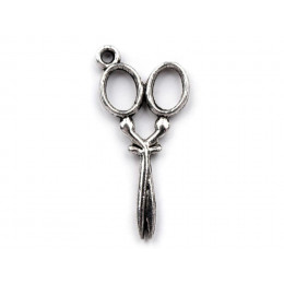 Pendant scissors small - platinum