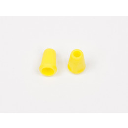 Plastic Cord Ends 17mm - LIGHT YELOW