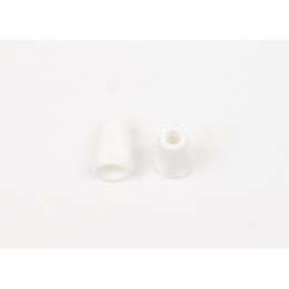 Plastic Cord Ends 17mm - WHITE