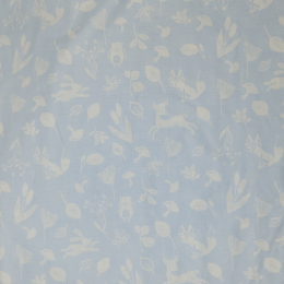 ANIMALS IN THE BLUE - Cotton woven fabric