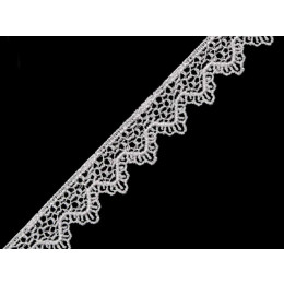 Guipure lace 17 mm - white