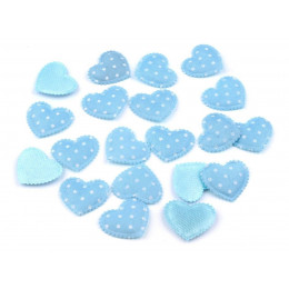 Heart Decoration with polka dots - Blue