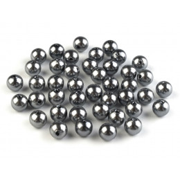 Plastic Beads 8 mm - gray (20g)