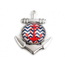 Metal pendant anchor red