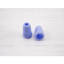 Plastic Cord Ends 17mm - BABY BLUE